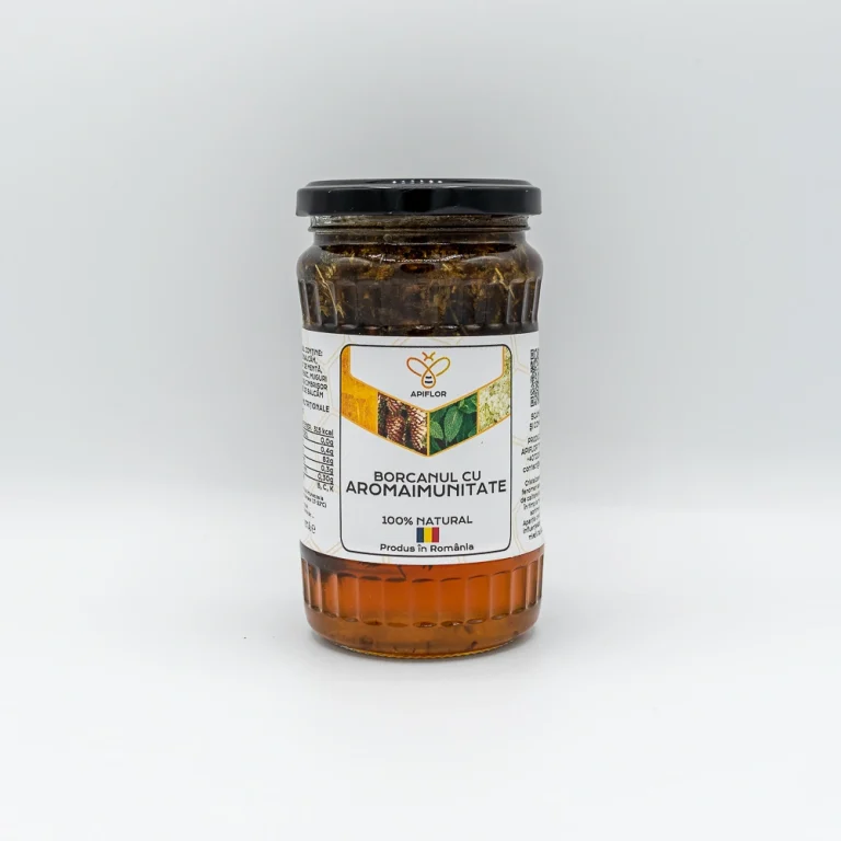 Borcanul cu AromaImunitate – Miere cu plante aromatice